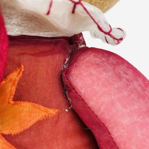 Thanksgiving Turkey Plush Pair Decor Girl & Boy Autumn Fall Pilgrim Set Leaves - Picture 9 of 12